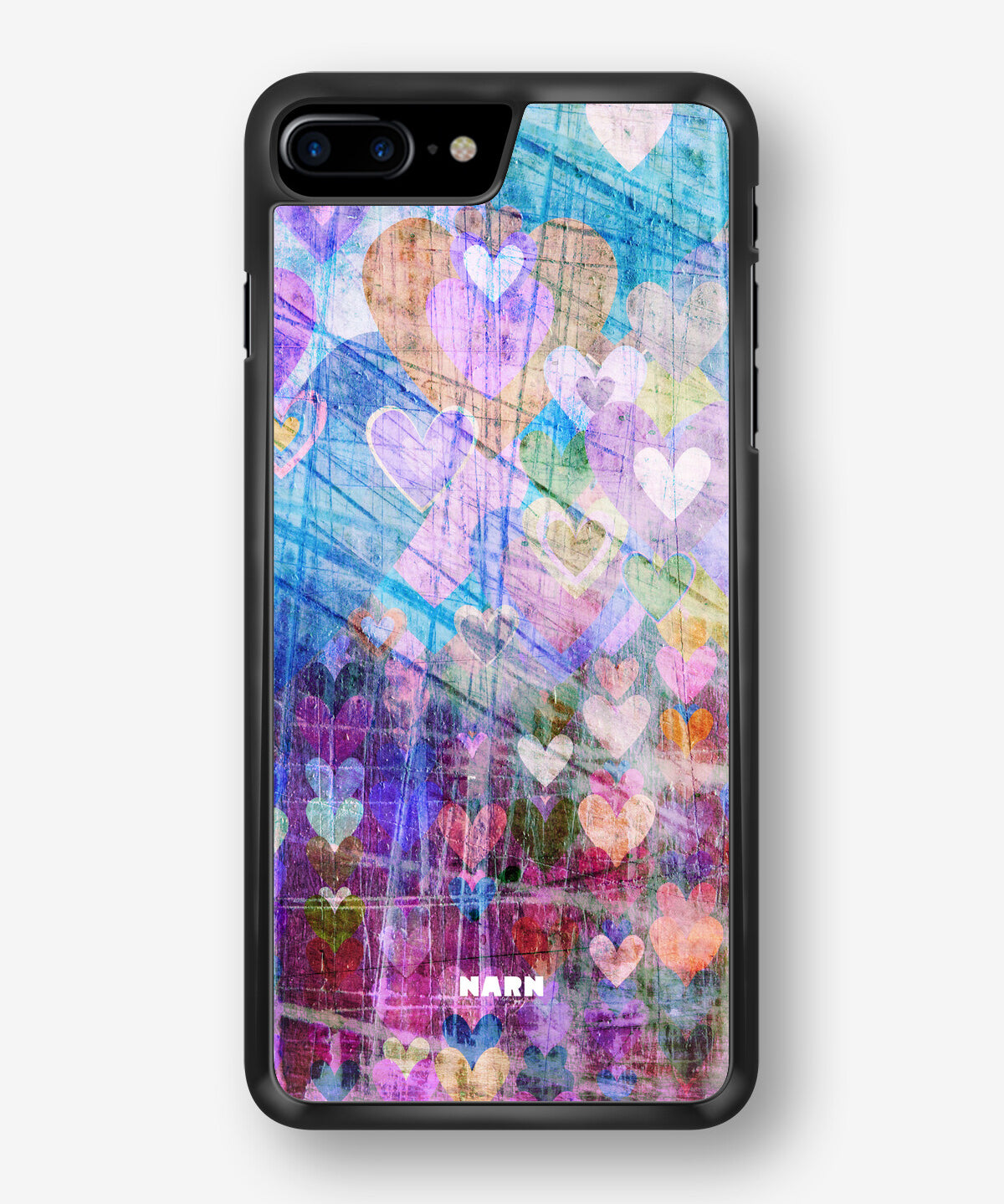 iPhone 6 / 6s Hard Case – Purple Hearts - View 1