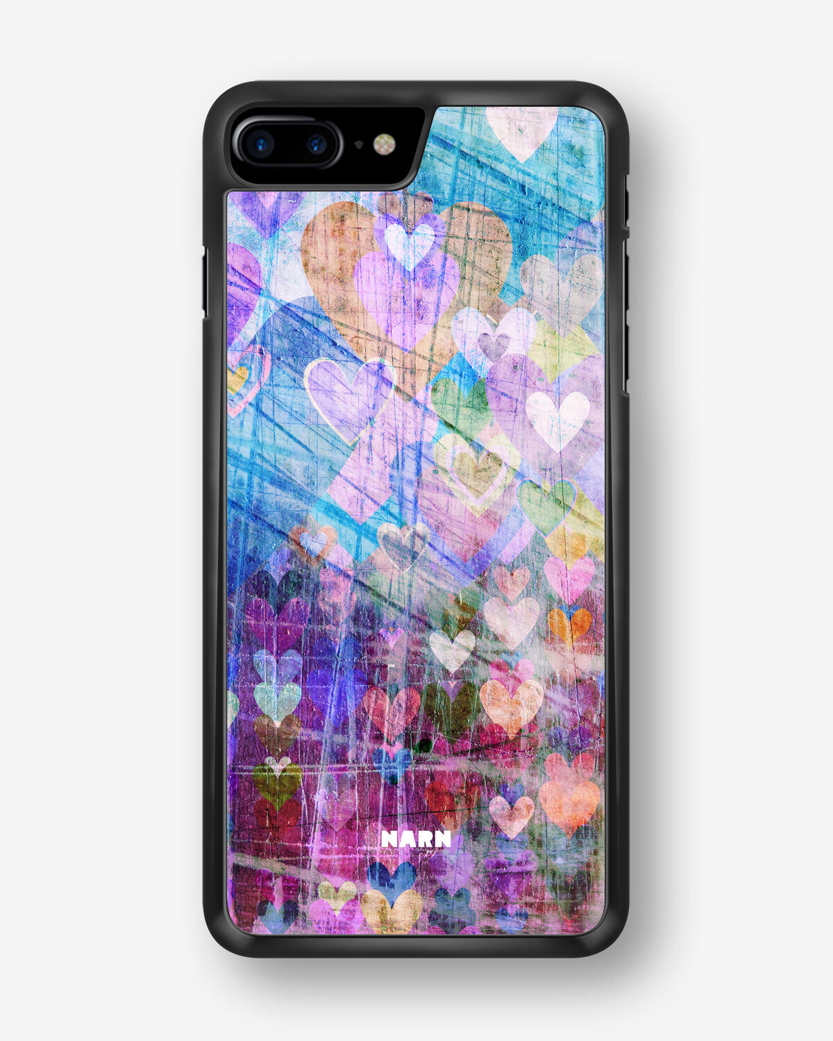 iPhone 6 / 6s Hard Case – Purple Hearts - View 1