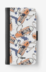 iPhone 6 / 6s Wallet Case - Apricot Sneakers - View 1