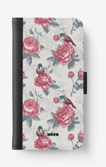 iPhone 6 / 6s Wallet Case - Birds Among Roses - View 1