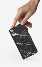 iPhone 6 / 6s Wallet Case - Black Marble - View 2