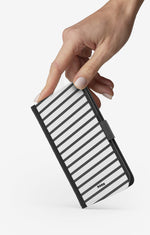 iPhone 6 / 6s Wallet Case - Black Stripes - View 2