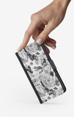 iPhone 6 / 6s Wallet Case - Black & White Bloom - View 2