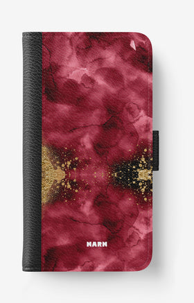 iPhone 6 / 6s Wallet Case - Burgendy Shimmer - View 1