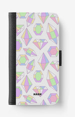 iPhone 6 / 6s Wallet Case - Diamonds - View 1