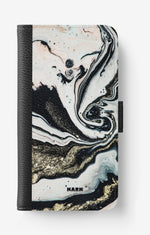 iPhone 6 / 6s Wallet Case - Golden Swirl - View 1