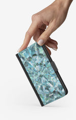 iPhone 6 / 6s Wallet Case - Green Crystals - View 2