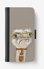 iPhone 6 / 6s Wallet Case - Hipster Ostrich - View 1