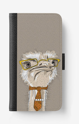 iPhone 6 / 6s Wallet Case - Hipster Ostrich - View 1