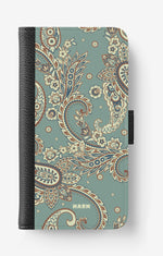iPhone 6 / 6s Wallet Case - Paisley Green - View 1