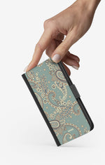 iPhone 6 / 6s Wallet Case - Paisley Green - View 2