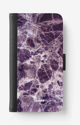 iPhone 6 / 6s Wallet Case - Purple Marble - View 1