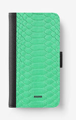iPhone 6 / 6s Wallet Case - Turquoise Snake - View 1