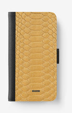 iPhone 6 / 6s Wallet Case - Yellow Snake - View 1