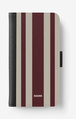 iPhone 6 / 6s Wallet Case - Bordeaux Stripe - View 1