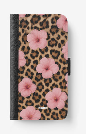 iPhone 6 / 6s Wallet Case - Leopard Flower - View 1