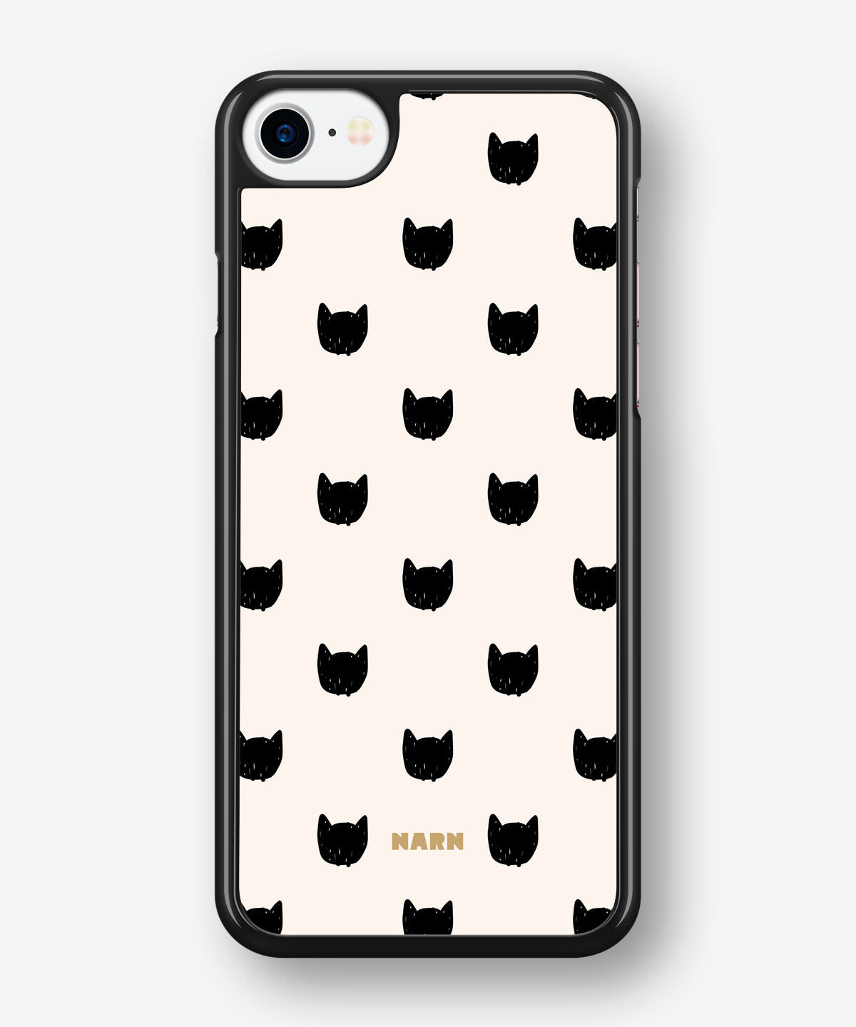 iPhone 7 / iPhone 8 Hard Case – Kitty Dots - View 1