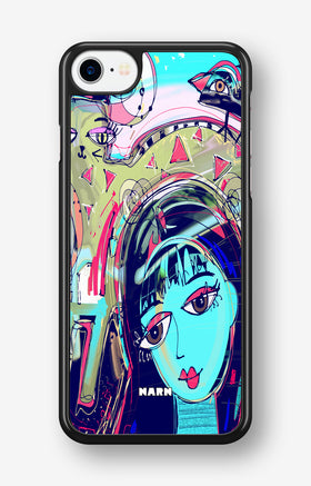 iPhone 7 / iPhone 8 Hard Case – Abstract Cat - View 1