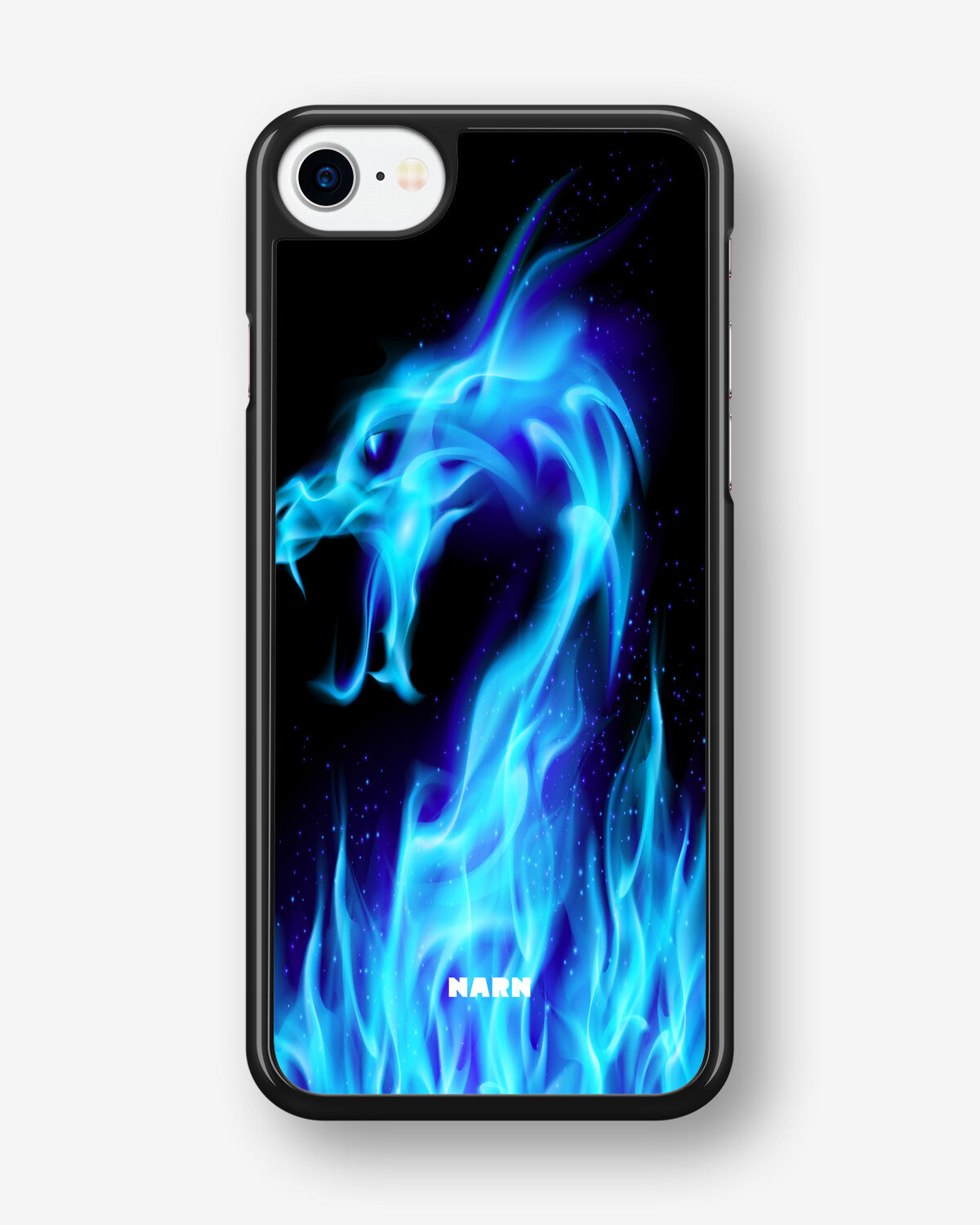 iPhone 7 / iPhone 8 Hard Case – Blue Flames Dragon - View 1