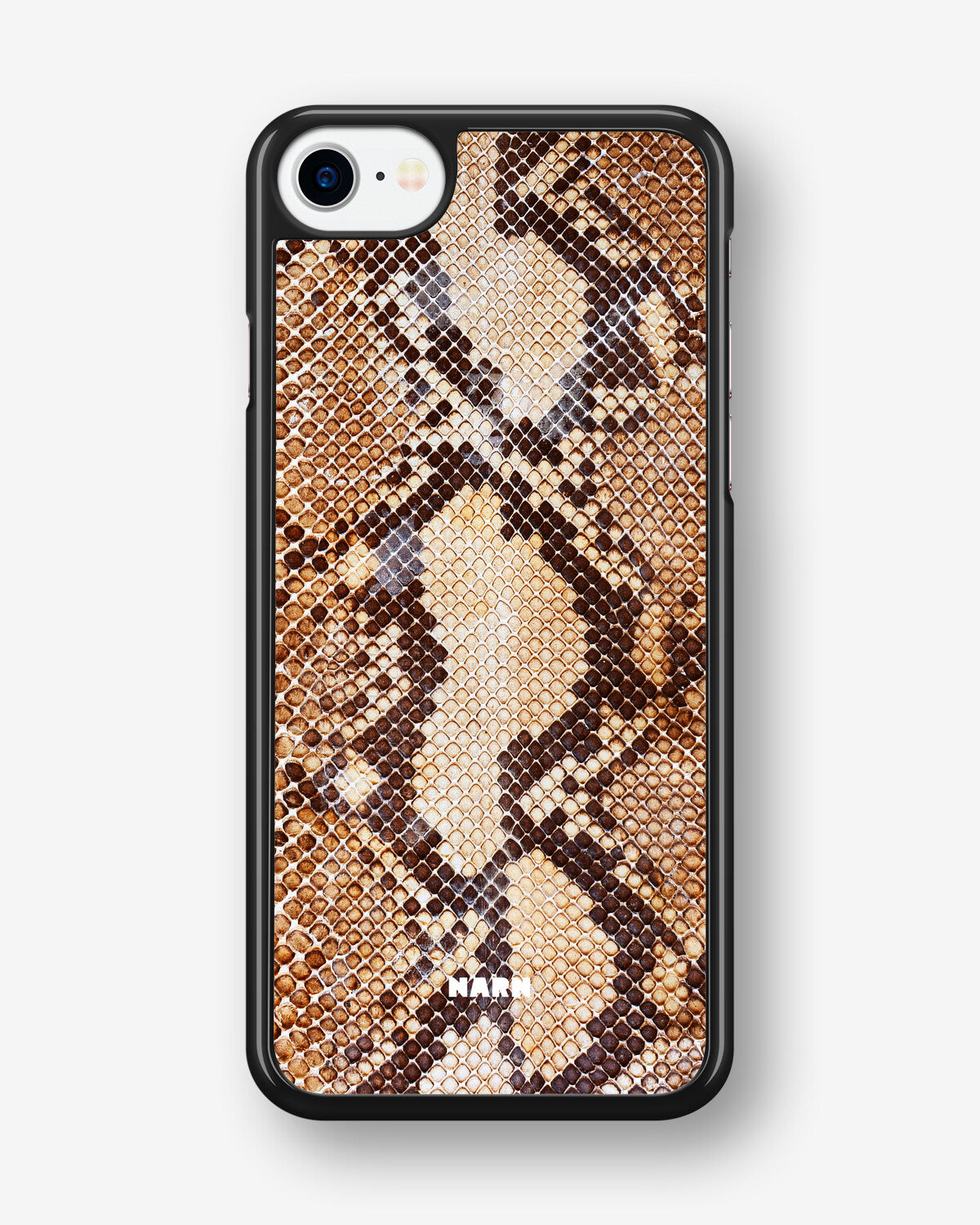 iPhone 7 / iPhone 8 Hard Case – Brown Snakeskin - View 1