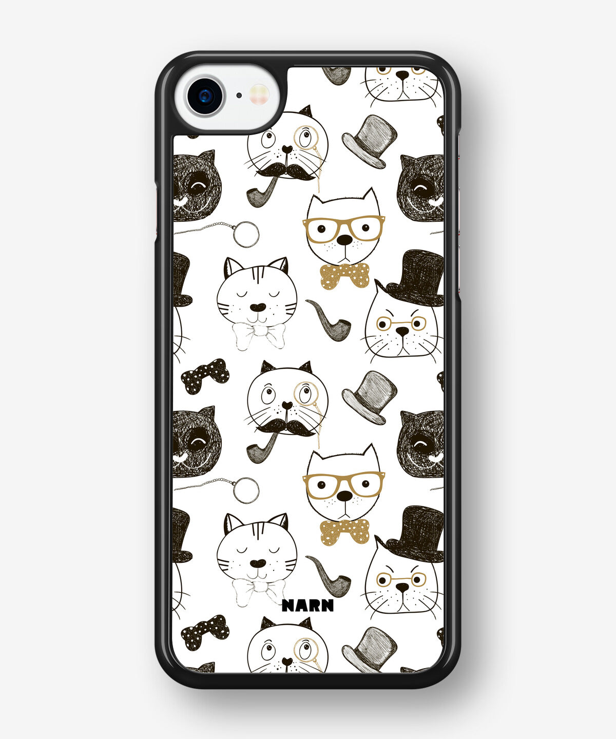iPhone 7 / iPhone 8 Hard Case – Cartoon Cats - View 1