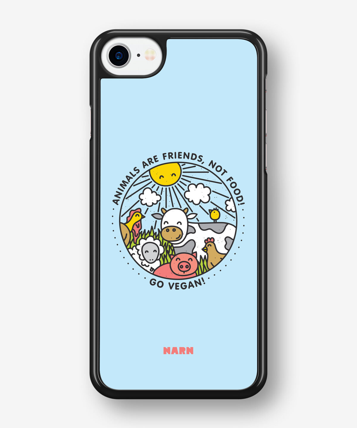 iPhone 7 / iPhone 8 Hard Case – Friends, Not Food - View 1