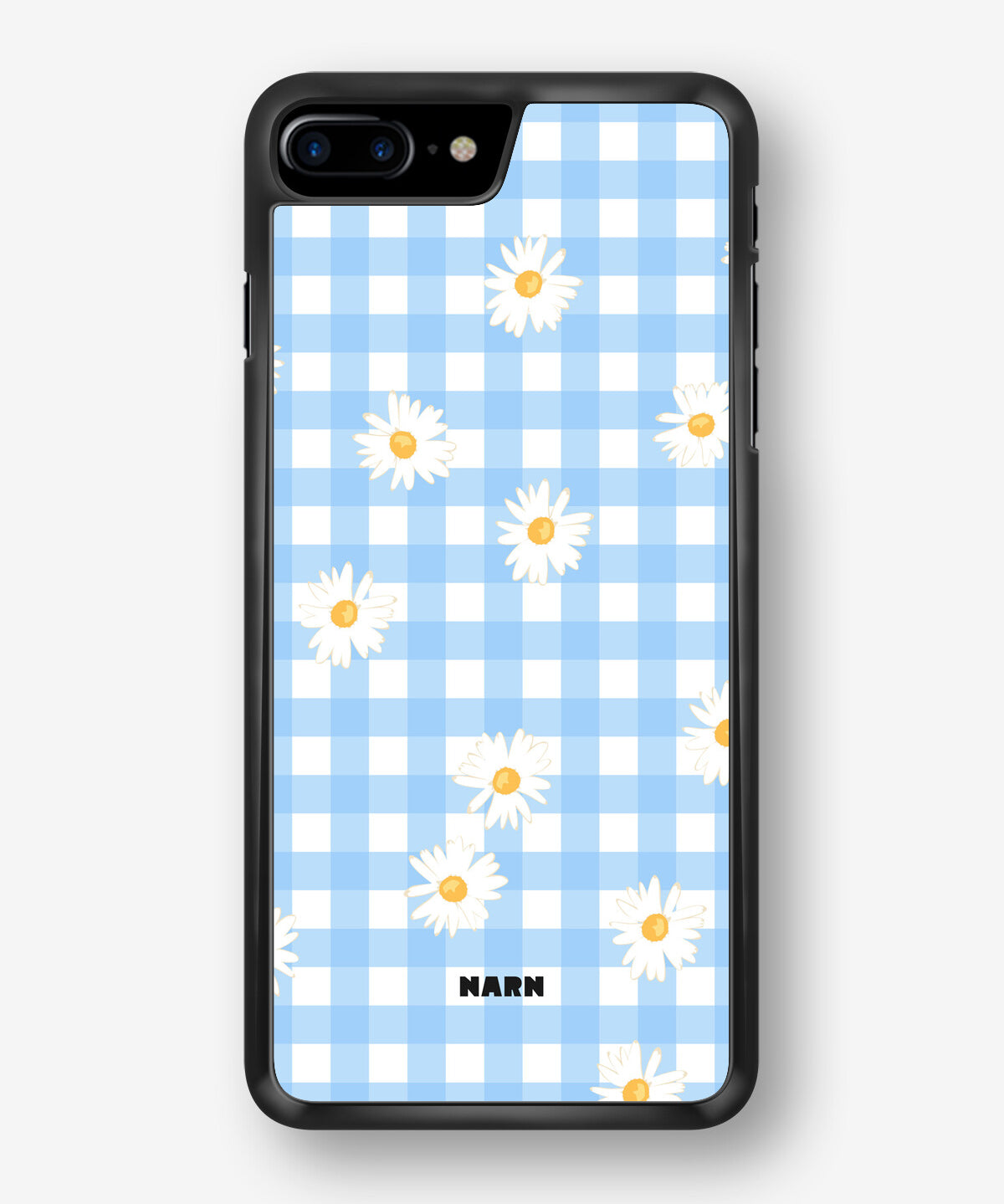 iPhone 7 Plus / 8 Plus Hard Case – Blue Daisies - View 1