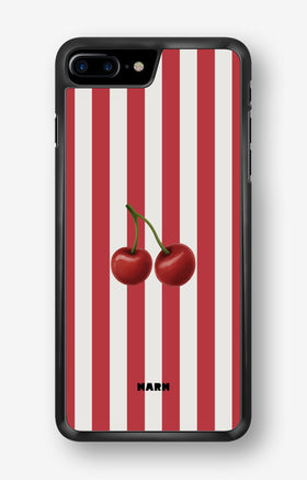 iPhone 7 Plus / 8 Plus Hard Case – Cherry Stripes - View 1