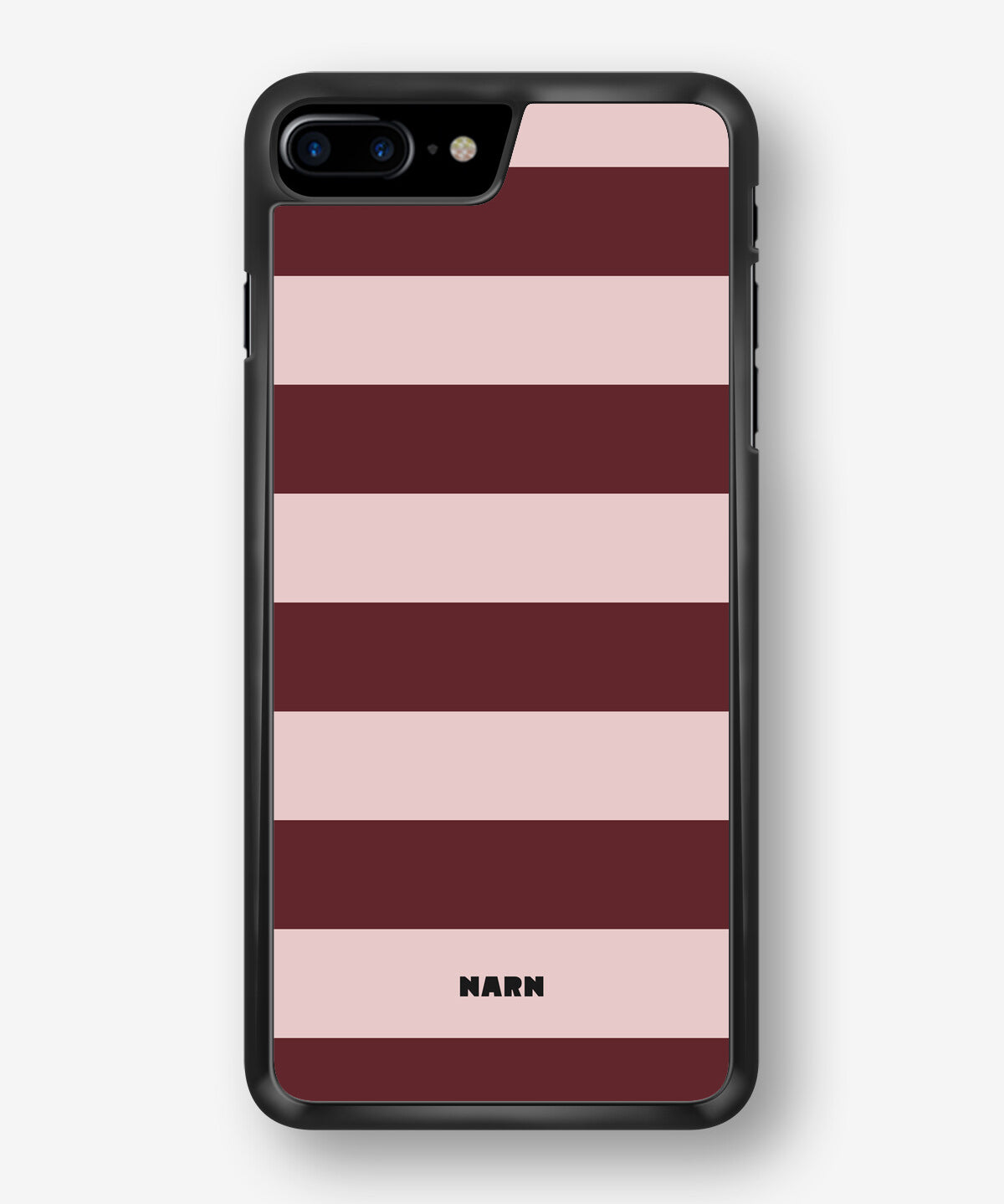 iPhone 7 Plus / 8 Plus Hard Case – Cranberry Stripe - View 1