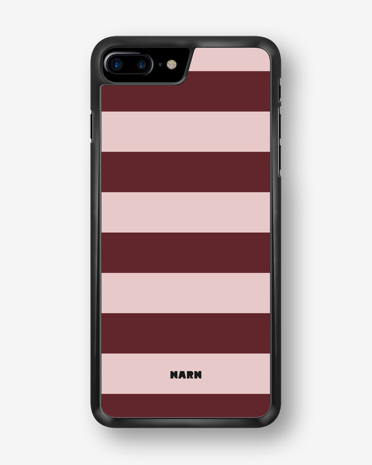 iPhone 7 Plus / 8 Plus Hard Case – Cranberry Stripe - View 1