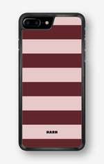 iPhone 7 Plus / 8 Plus Hard Case – Cranberry Stripe - View 1