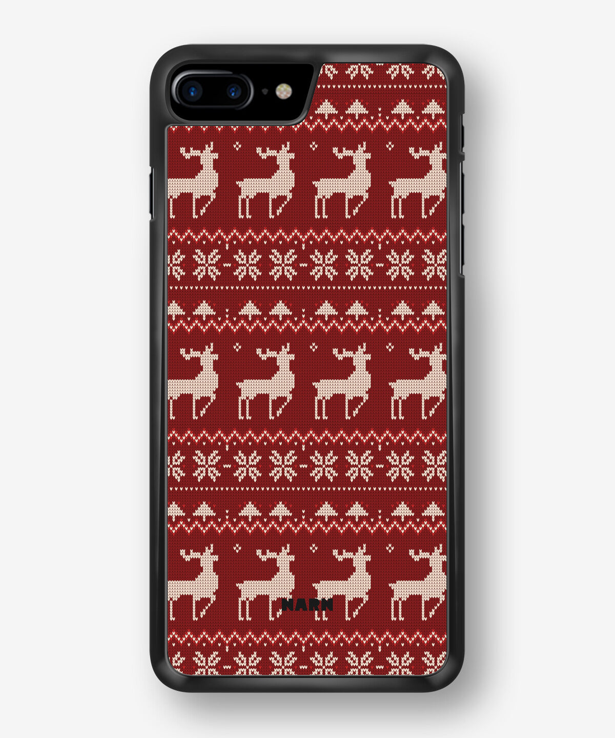 iPhone 7 Plus / 8 Plus Hard Case – Reindeer Knit - View 1