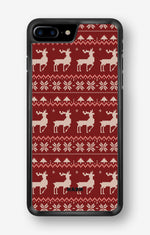 iPhone 7 Plus / 8 Plus Hard Case – Reindeer Knit - View 1