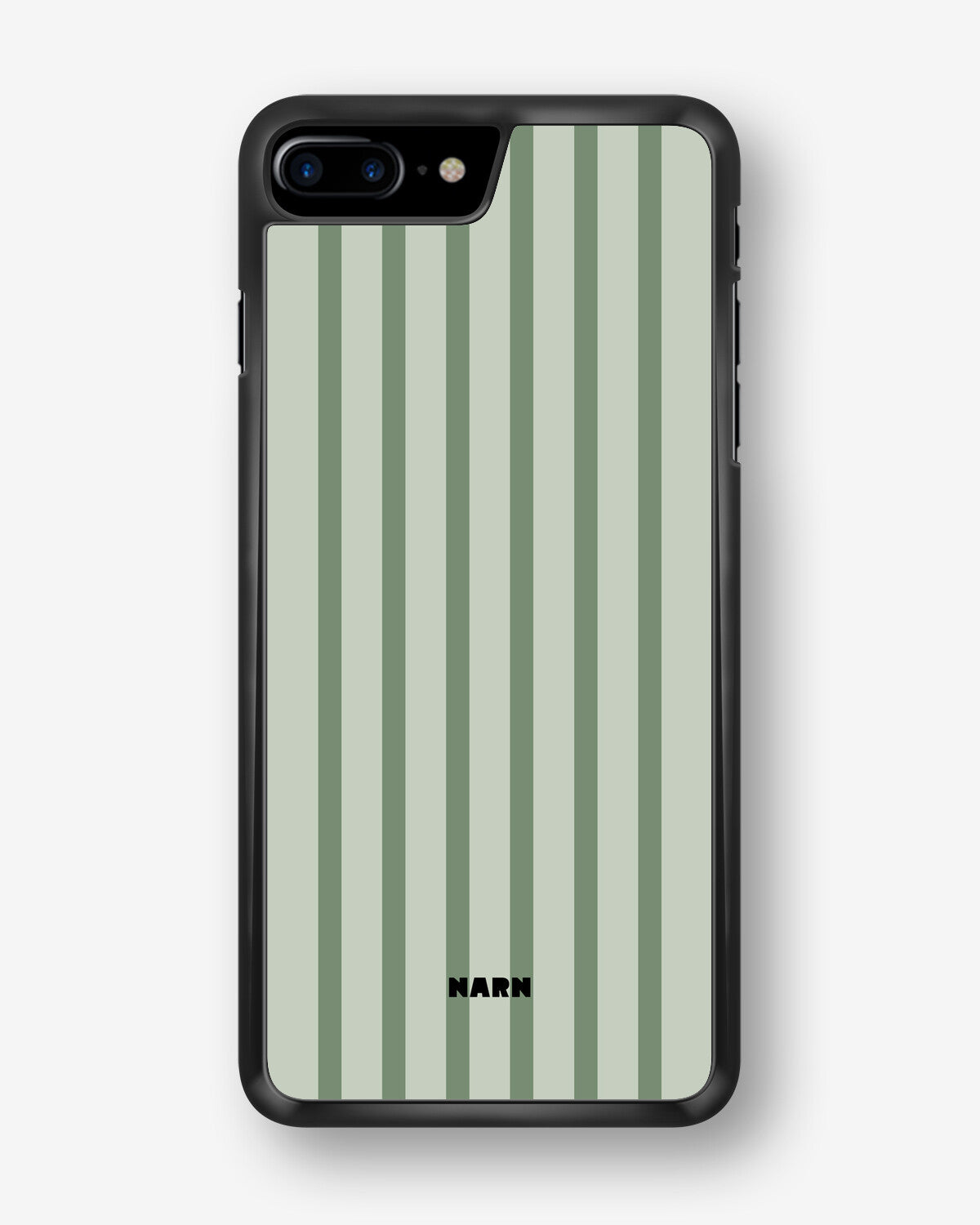 iPhone 7 Plus / 8 Plus Hard Case – Sage Stripes - View 1