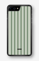 iPhone 7 Plus / 8 Plus Hard Case – Sage Stripes - View 1