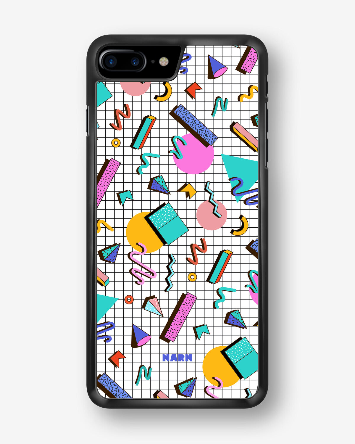 iPhone 7 Plus / 8 Plus Hard Case – 80s Memphis - View 1