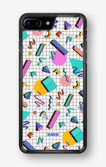 iPhone 7 Plus / 8 Plus Hard Case – 80s Memphis - View 1