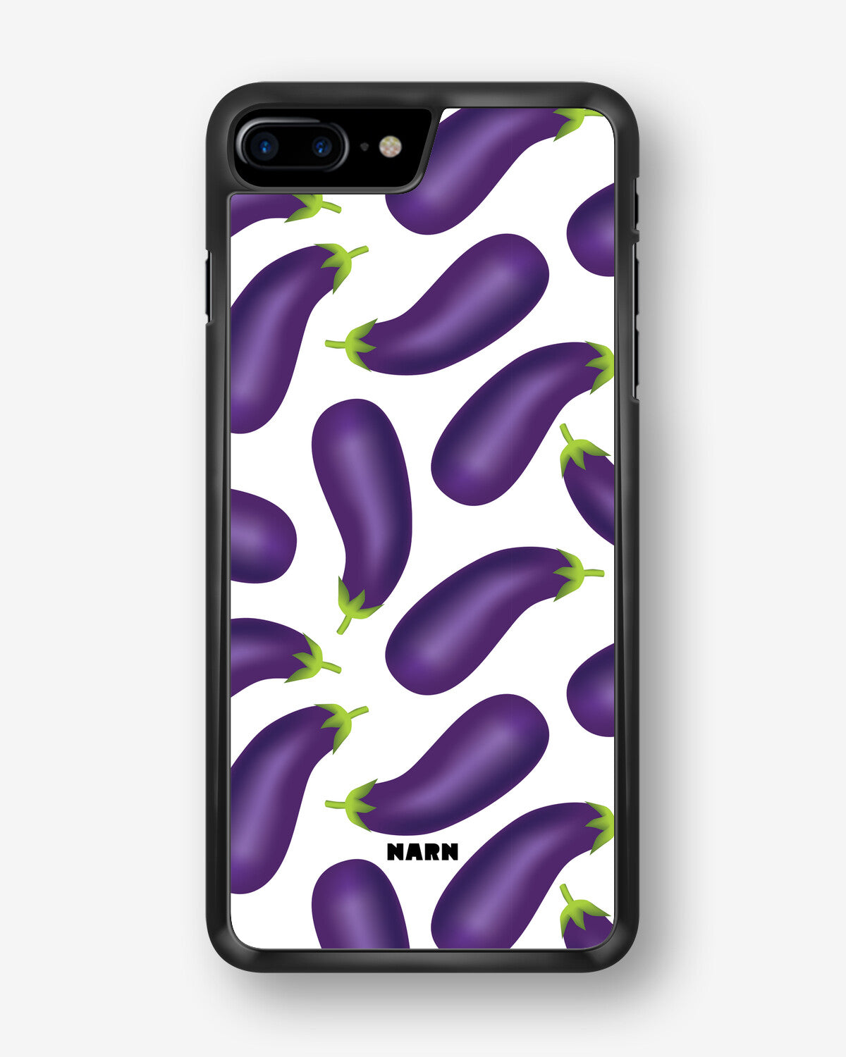 iPhone 7 Plus / 8 Plus Hard Case – Eggplant Pattern - View 1