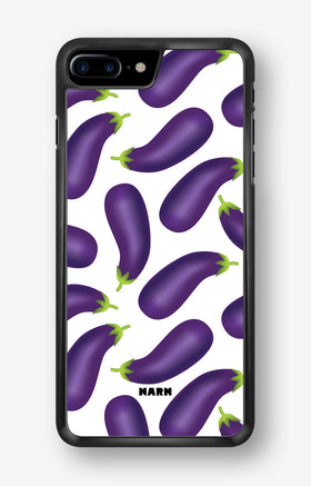 iPhone 7 Plus / 8 Plus Hard Case – Eggplant Pattern - View 1