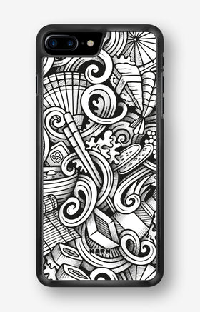 iPhone 7 Plus / 8 Plus Hard Case – Japanese Pattern - View 1