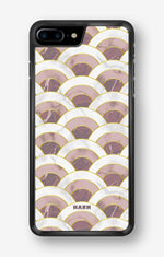 iPhone 7 Plus / 8 Plus Hard Case – Pink Marble Waves - View 1