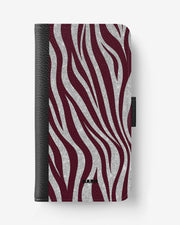 iPhone 7 Plus / 8 Plus Wallet Case - Velvet Zebra - View 1