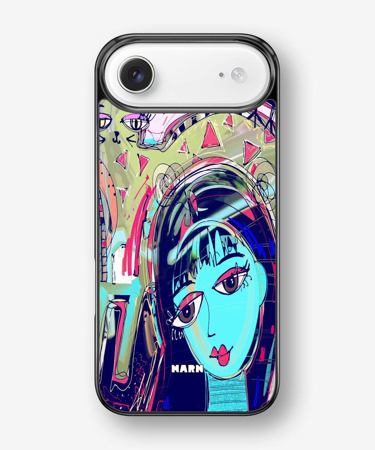 iPhone Air Hard Case – Abstract Cat - View 1