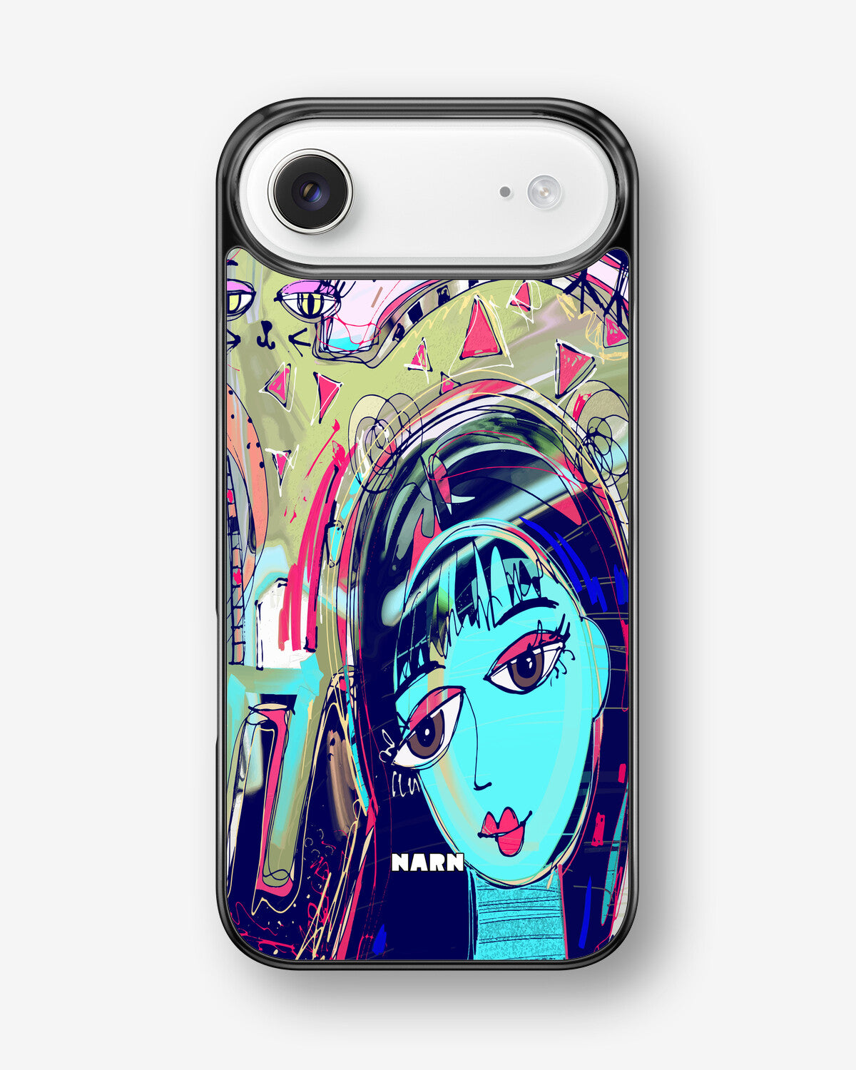 iPhone Air Hard Case – Abstract Cat - View 1