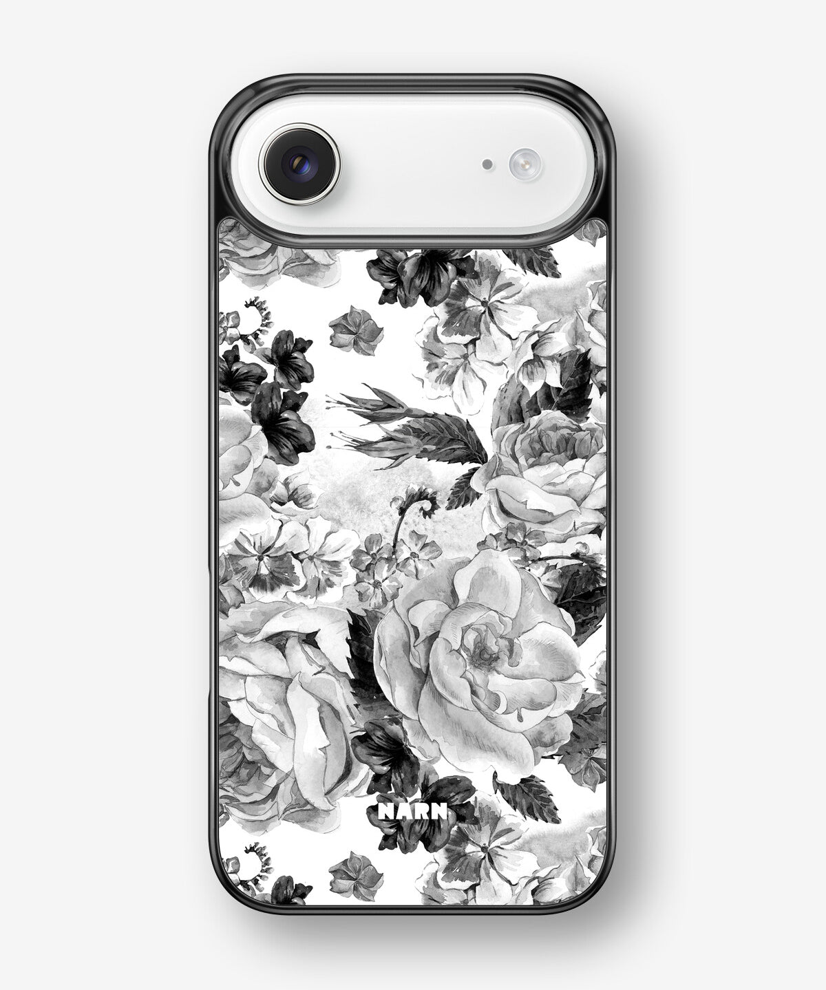 iPhone Air Hard Case – Black & White Bloom - View 1
