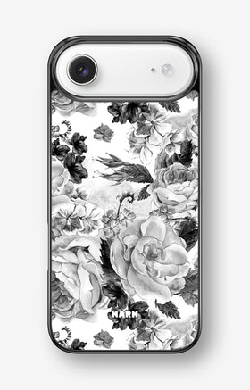 iPhone Air Hard Case – Black & White Bloom - View 1