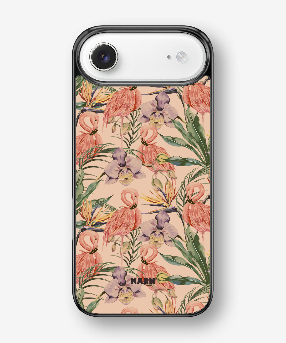 iPhone Air Hard Case – Flamingos & Flowers - View 1