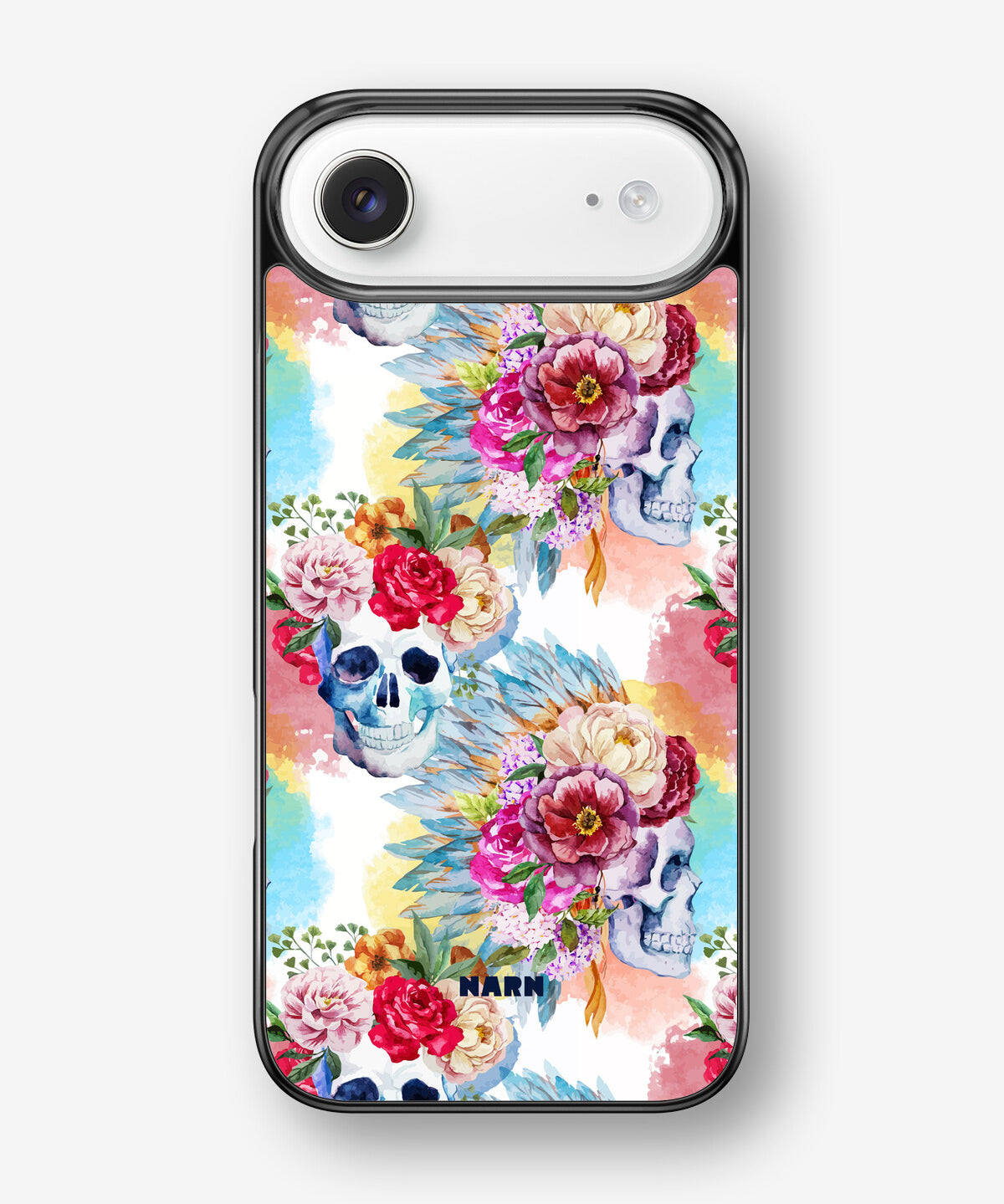 iPhone Air Hard Case – Flowered Skulls - View 1