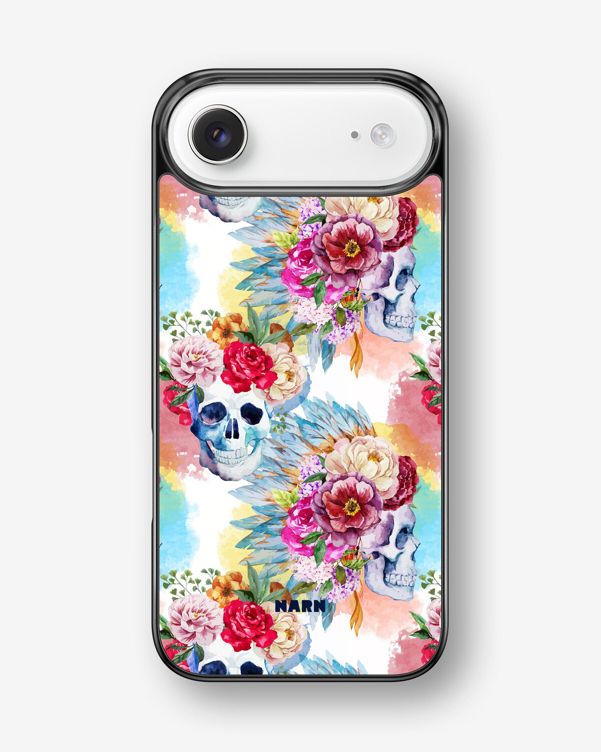 iPhone Air Hard Case – Flowered Skulls - View 1