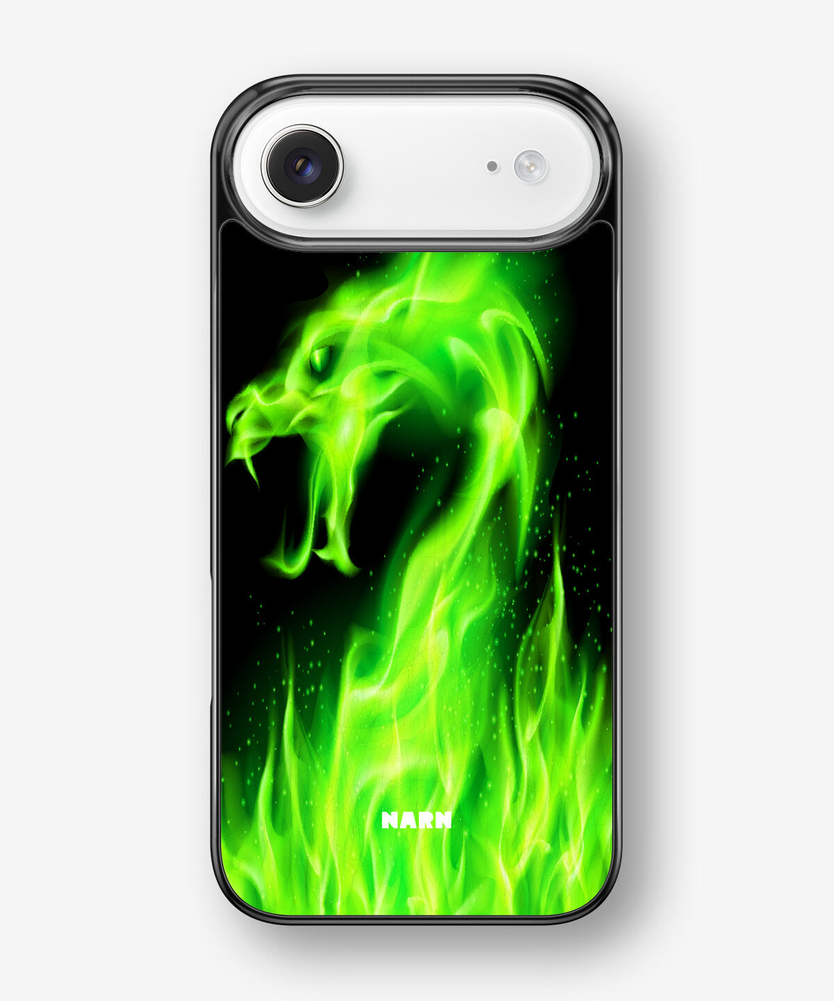 iPhone Air Hard Case – Green Flames Dragon - View 1